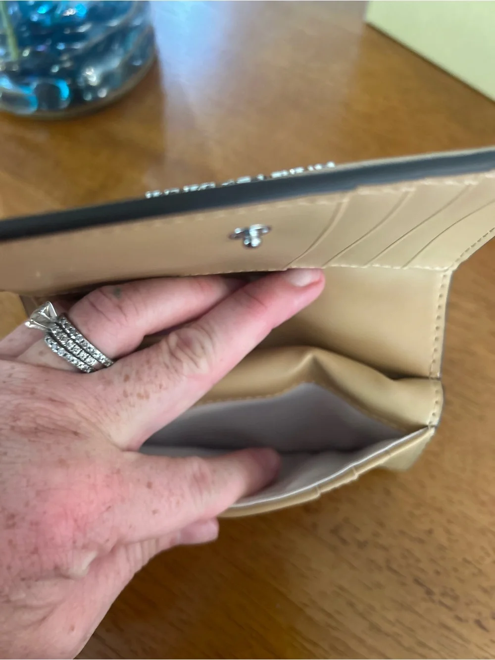 Michael Kors Tan Leather Trifold wallet brand new